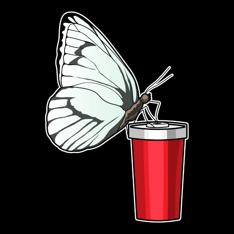 Schmetterling Trinkbecher