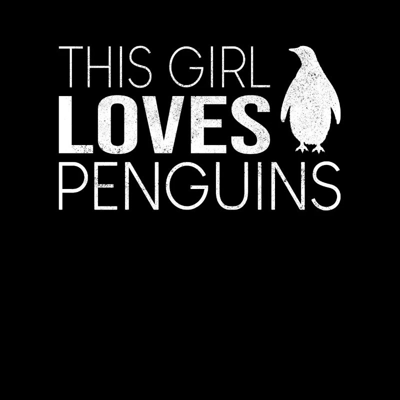Mädchen Pinguin Spruch