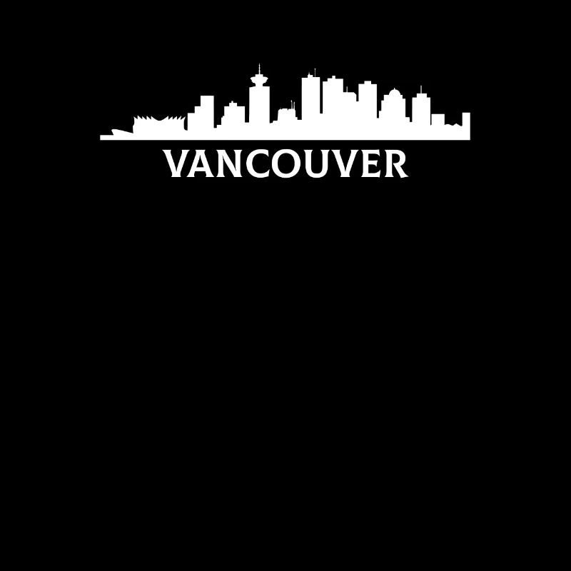 Vancouver skyline, flag vancouver