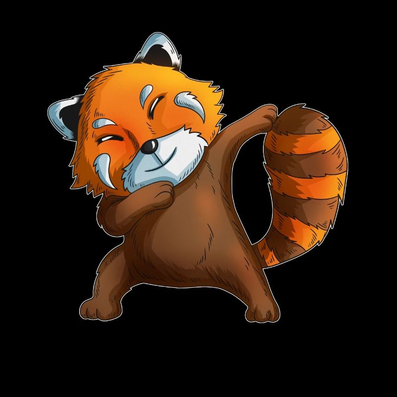 Roter Panda macht Dab Red Pandas Pandabär Kostüm