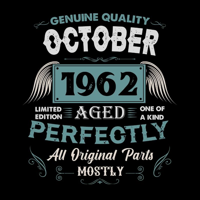 Oktober 1962 Vintage Geburtstag Geschenk