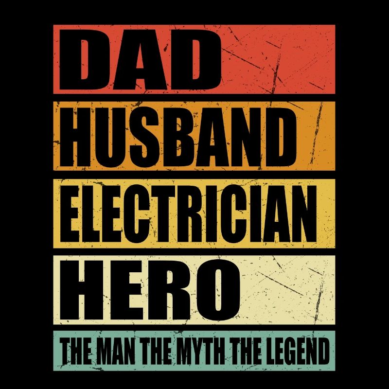 Vater Ehemann Elektriker Held