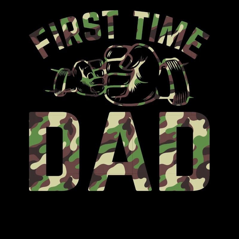 First Time Dad Camouflage Flag Daddy To Be - New D