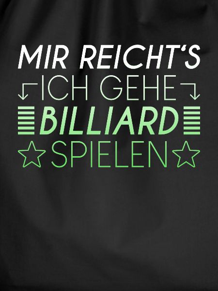 Billiard Spruch
