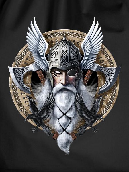 Wikingerkrieger-Gott Odin