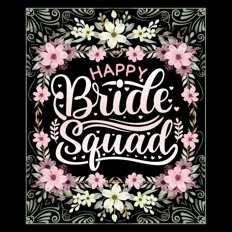 Happy-Bride-Squad, Team Bride, Dicton, Calligraphie