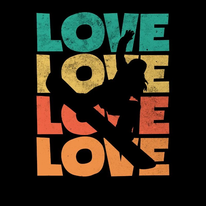 Snowboard Liebe Snowboarder Geschenk