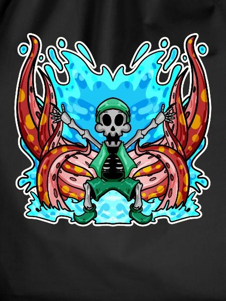 Skeleton Octopus Pirate