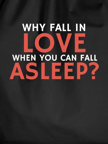 Funny relationship quote fall asleep