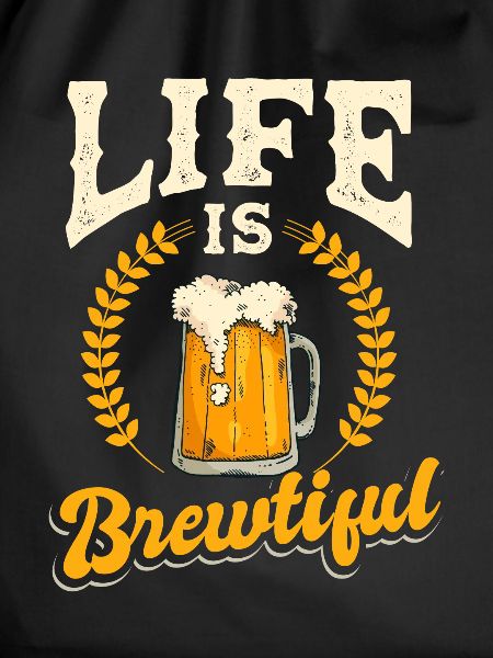 Drinking beer