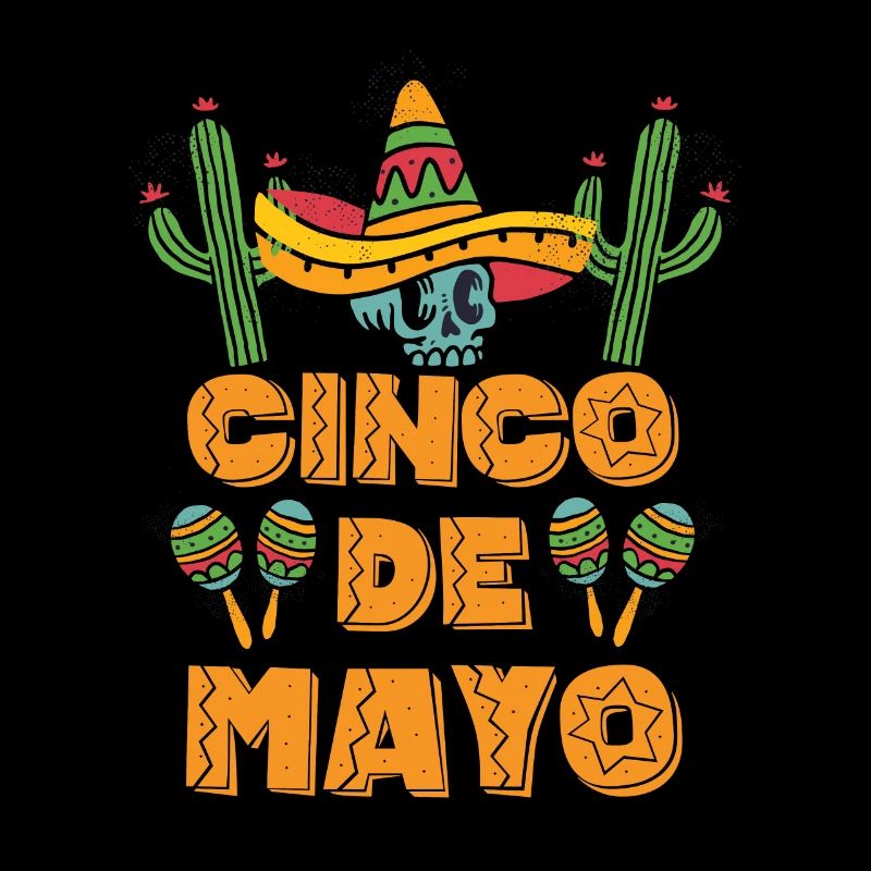 Cinco de Mayo Sombrero Cactus Skull Souven mexicain