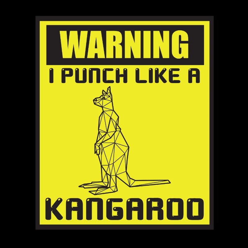 Kangaroo Punch Australia Marsupials Funny Kän