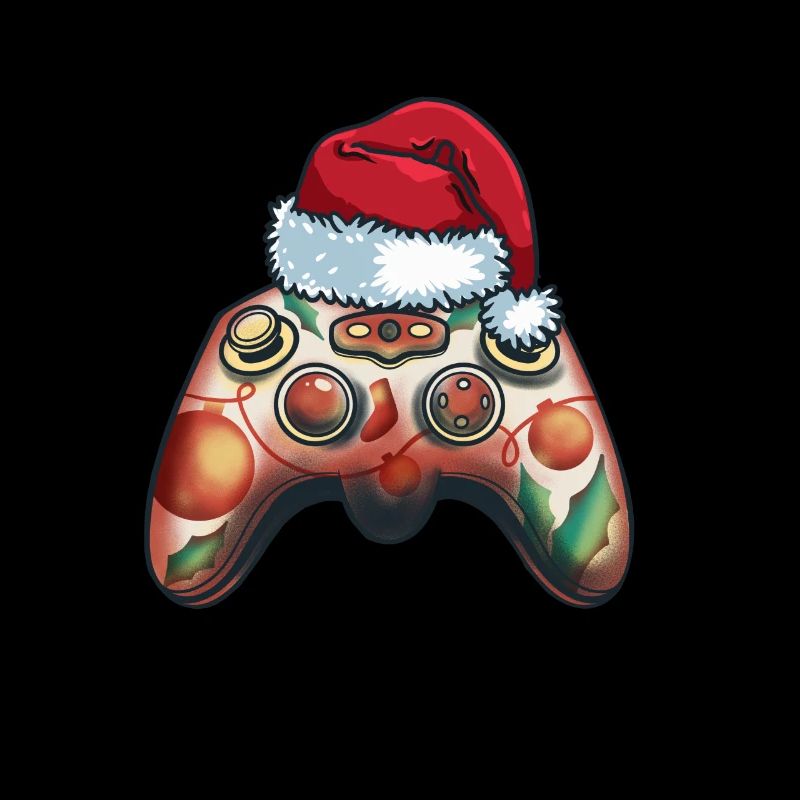 Gamer Controller with Cap Funny Outfit Xmas