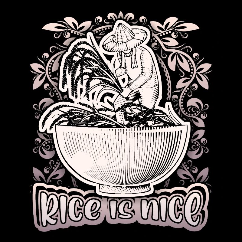 Rice, rice bowl, rice farmer, saying