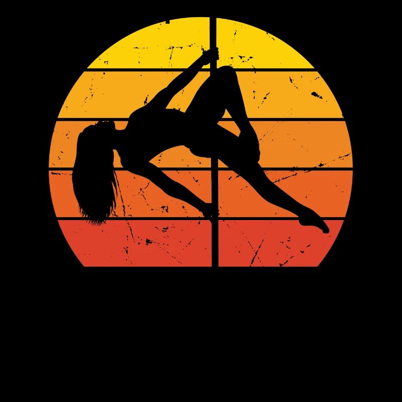 Retro Pole Dance Pole Dancing Girl - Pole Dance