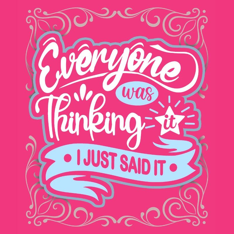 Saying, mind reading, vintage style typography