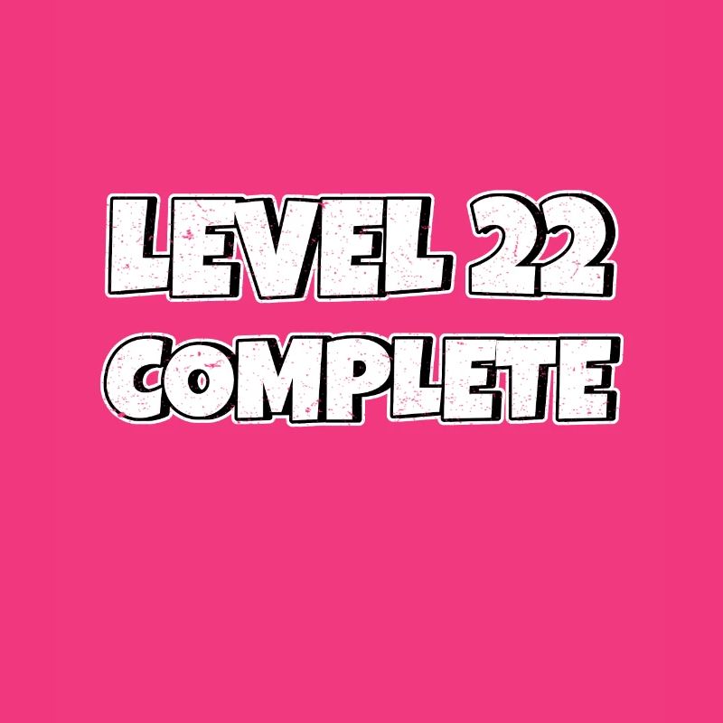 Level 22 Complete Geburtstagsgeschenk 22 Jahre