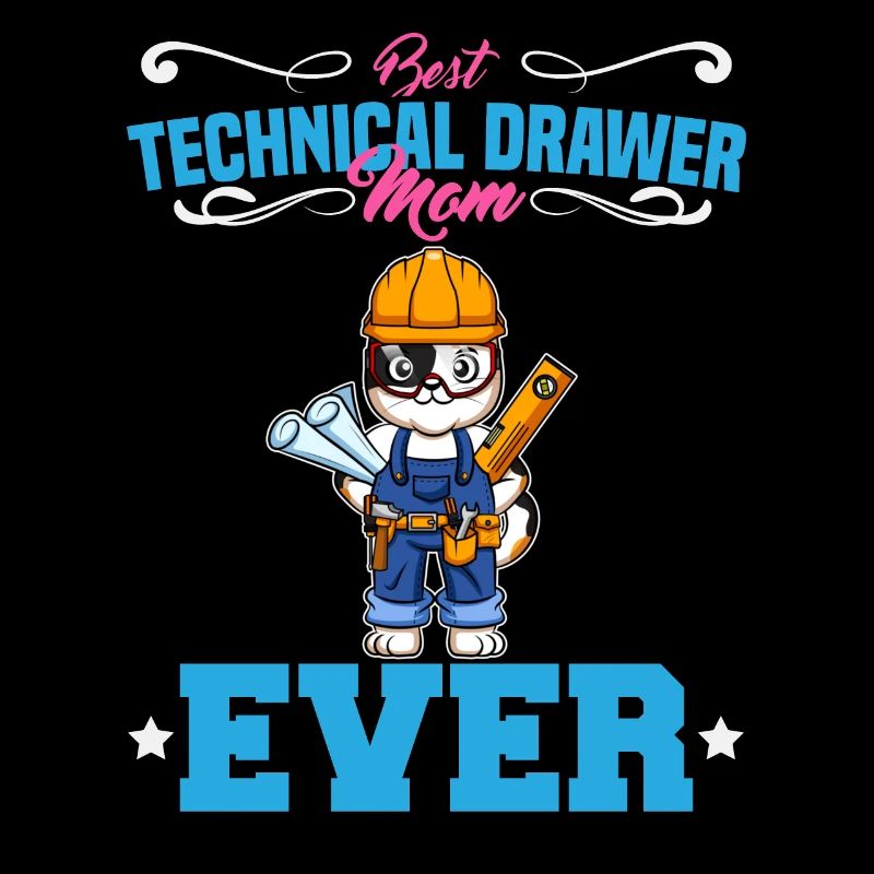 Best Technical Drawer Mom Ever Funny Archtect Gift