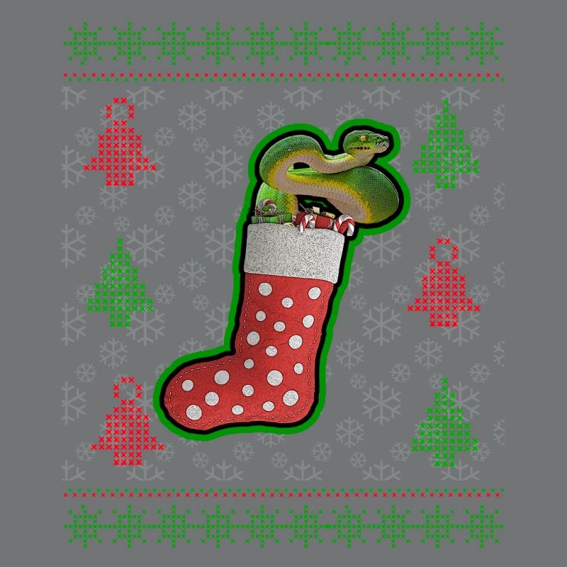 Green Tree Python Ugly Christmas Sweatshirt Style