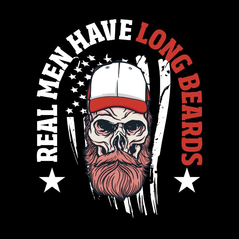 Lange Bärte Schnurrbart Patriotischer Ziegenbart B