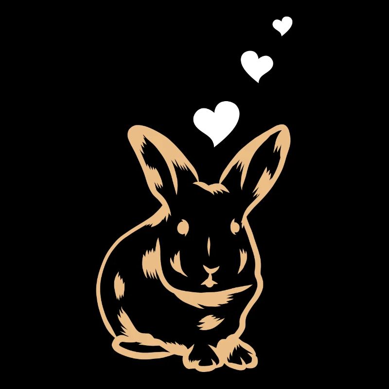 Rabbit Heart Cute Rabbit Hearts - Easter Rabbit