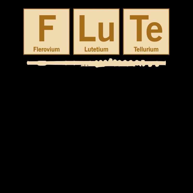 Periodisches System der Elemente Flöte Musiker Mus