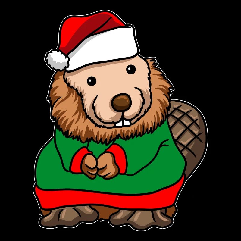 Bieber with Christmas Sweater