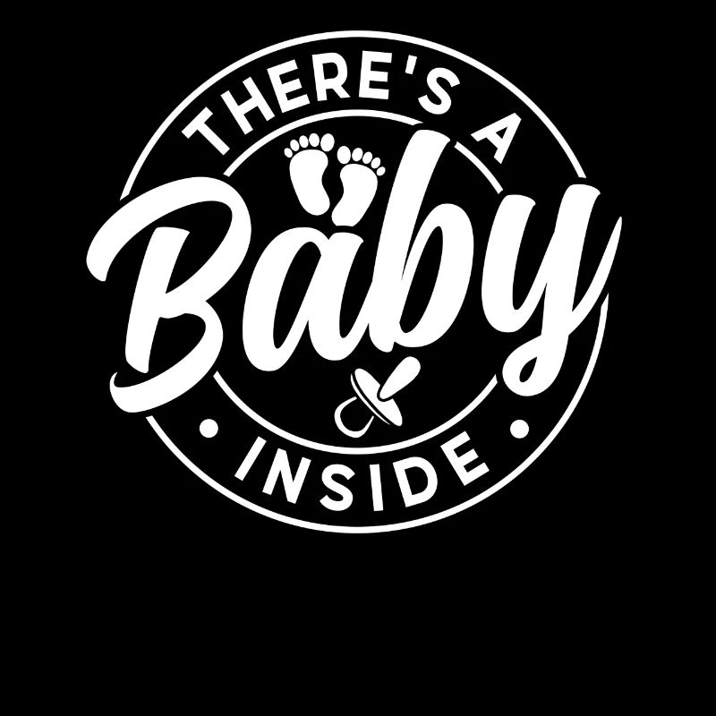 Il y a un bébé dedans mignon bébé à l’intérieur enceinte