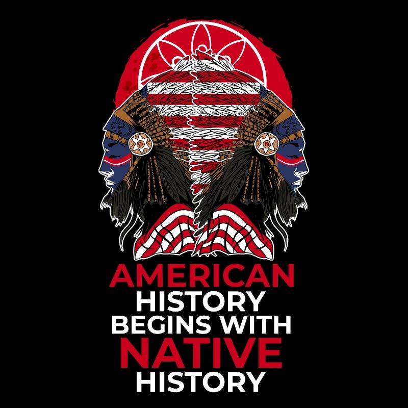 Amerikanische Geschichte beginnt mit der Ureinwohn