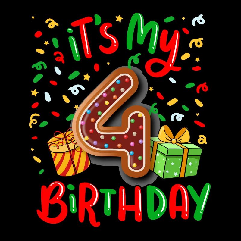Es Ist Mein 4. Geburtstag Weihnachtsgeschenk 4.