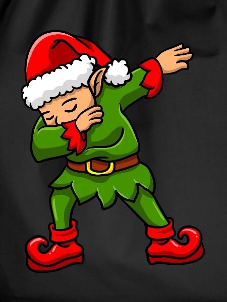 Dabbing Elf Christmas Elf