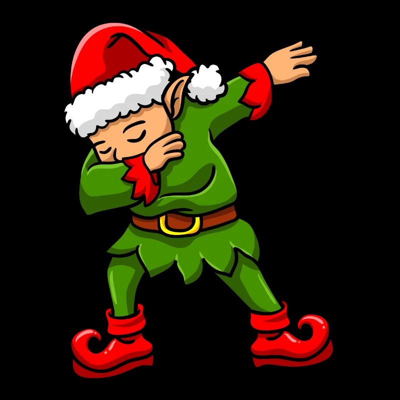 Dabbing Elf Weihnachtself