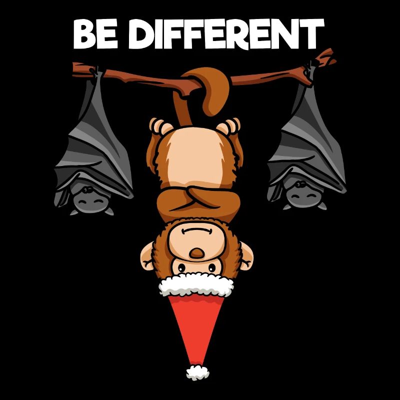 Be Different Affe Fledermaus Weihnachtsmann