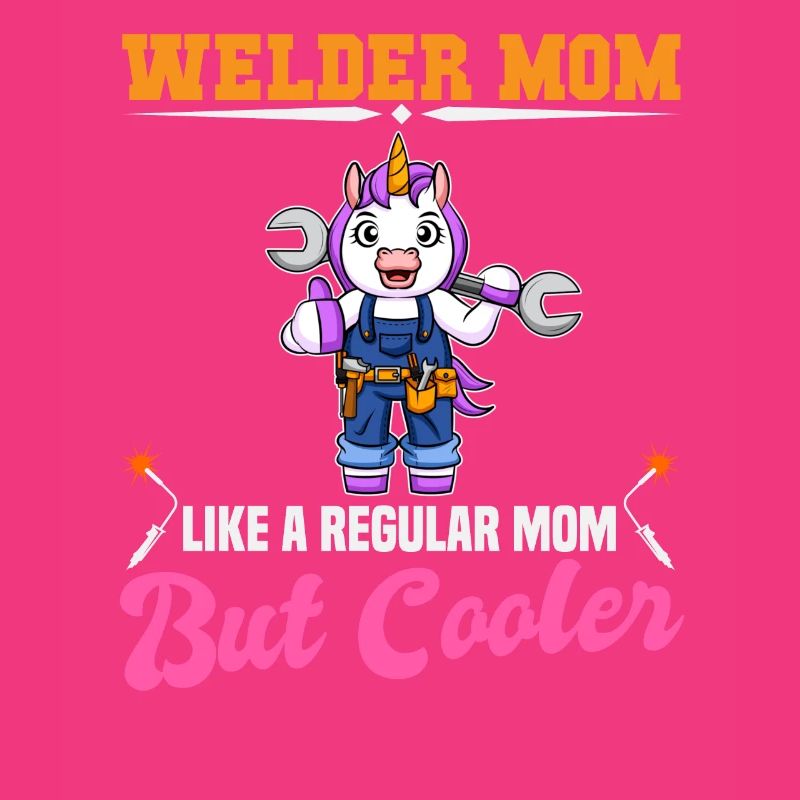 Maman soudeuse comme une maman régulière mais plus cool