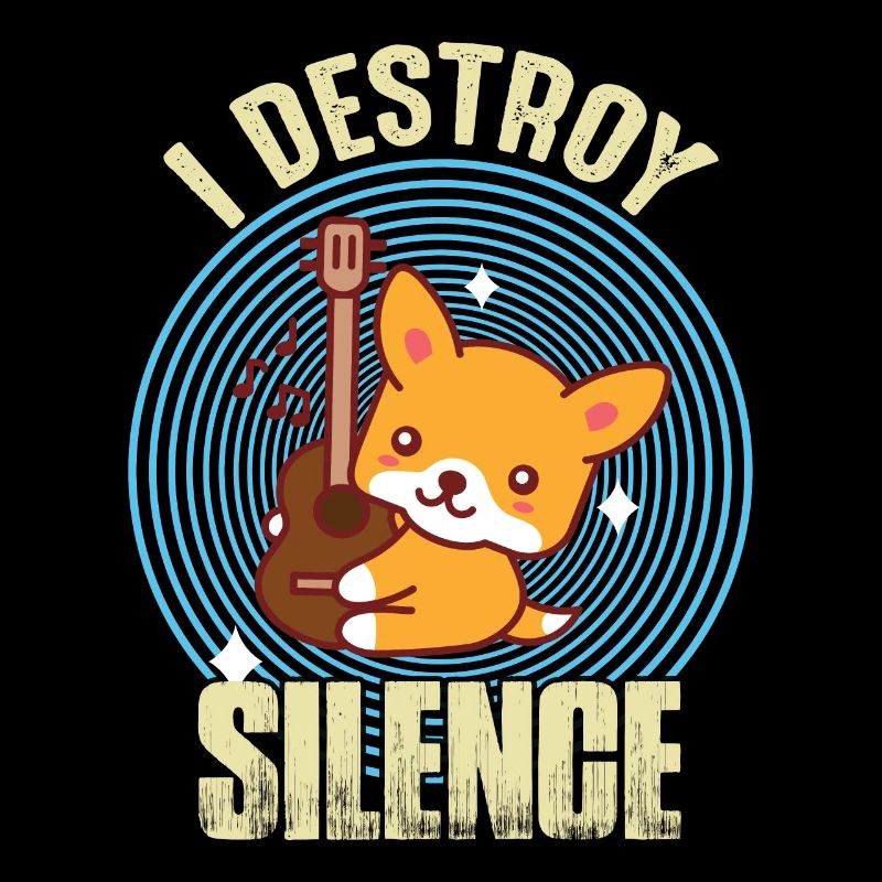 Guitar Destroy Silence Netter Fox-Gitarrist Rockgi