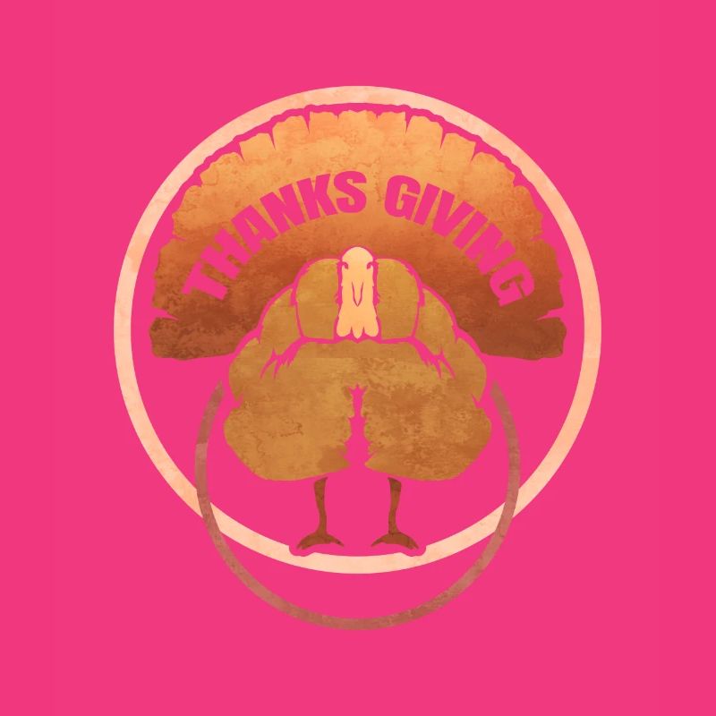 Logo de la dinde brune pour Thanksgiving