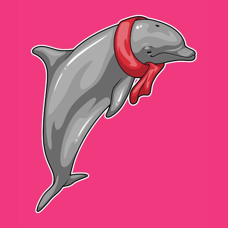 Dolphin scarf