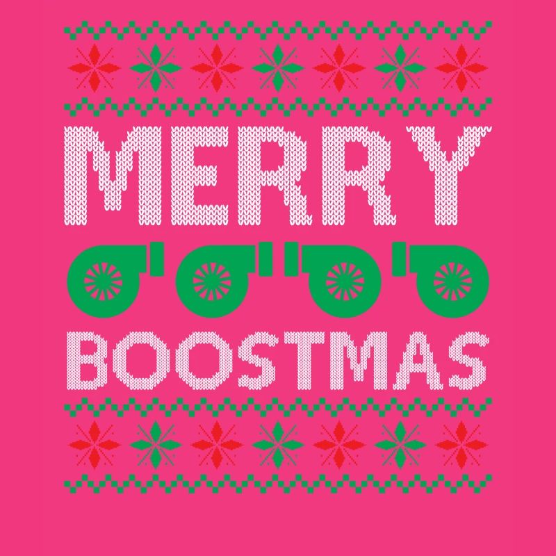 Engine Car Tuning Ugly Christmas - Merry Boostmas