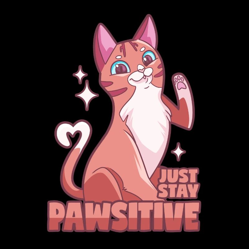 Positive cat - Pawsitive!