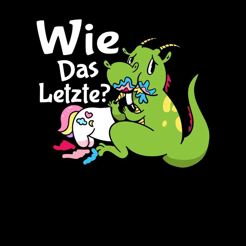 Drachen Wie Das Letzte Einhorn frisst Drache