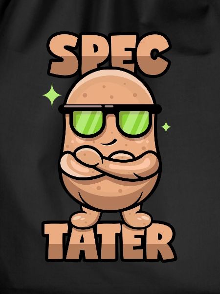 Potato with glasses