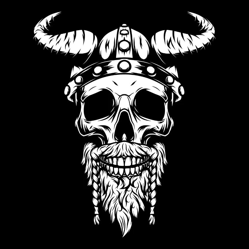 Skull Viking Norse Warrior Valhalla War