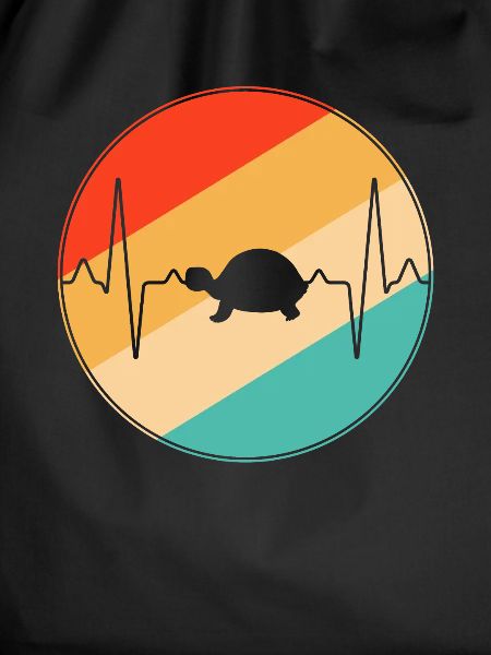 Turtle Retro Heartbeat