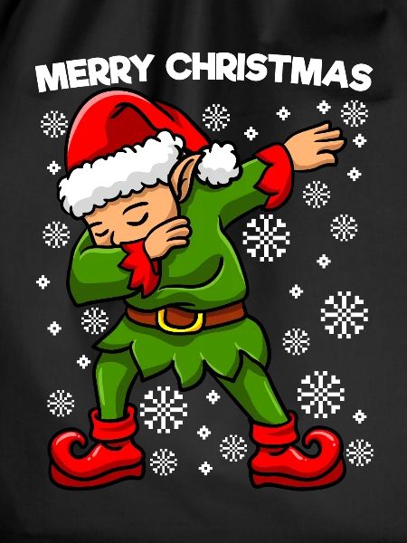 Dabbing Elf Christmas Elf