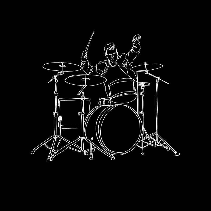 Drums Online Art - Drums Rock Drummer