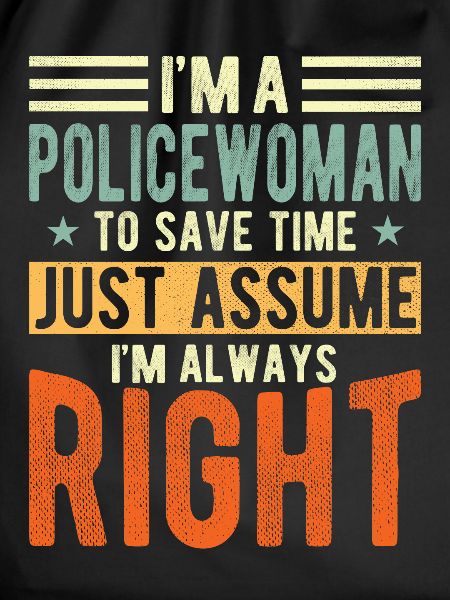 The policewoman