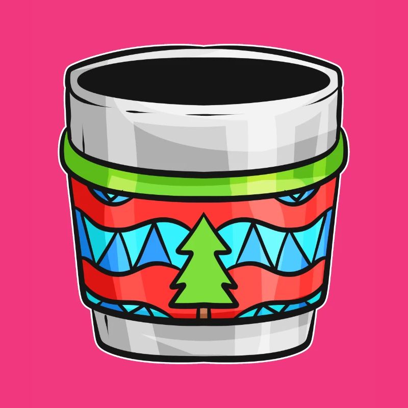 Bécher d’automne avec pull moche pour Noël