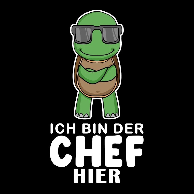 Cool Schildkröte Chef