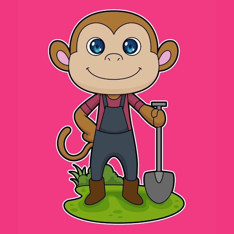 Monkey Farmer Shovel