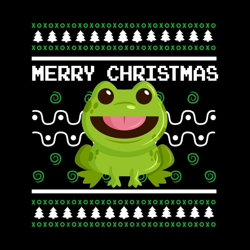 Pull de Noël moche Tshirt Grenouille de Noël